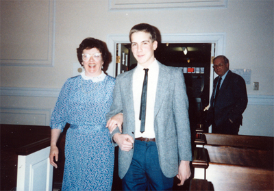 James Valenza and mom